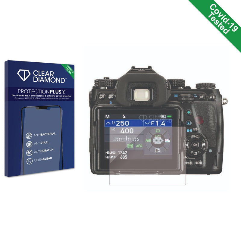 Clear Diamond Anti-viral Screen Protector for Pentax K-3 Mark III Monochrome