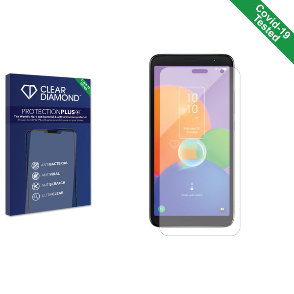 Clear Diamond Anti-viral Screen Protector for One NZ Smart M23