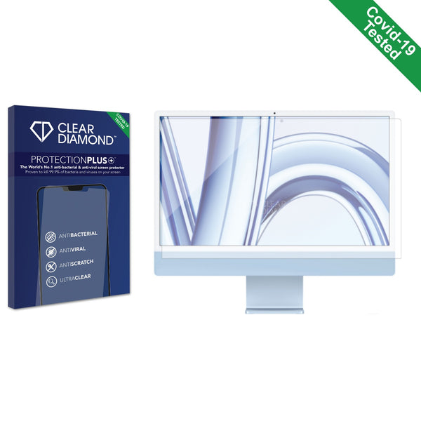 Clear Diamond Anti-viral Screen Protector for Apple iMac 24" M3 2023