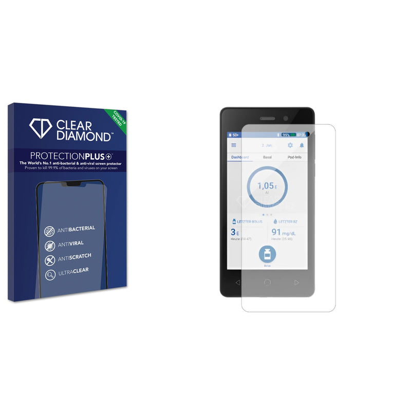 Anti-bacterial Screen Protector for Omnipod Dash