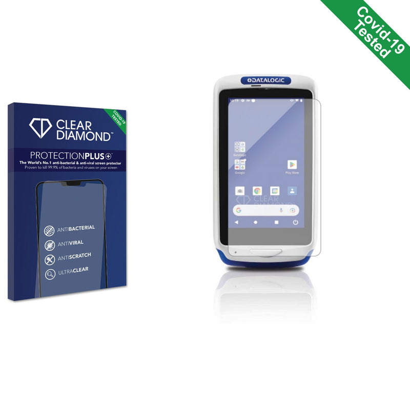 Clear Diamond Anti-viral Screen Protector for Datalogic Joya Touch 22