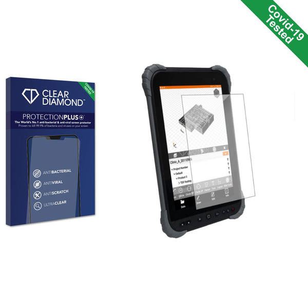 Clear Diamond Anti-viral Screen Protector for Juniper Systems Cedar CT8X2