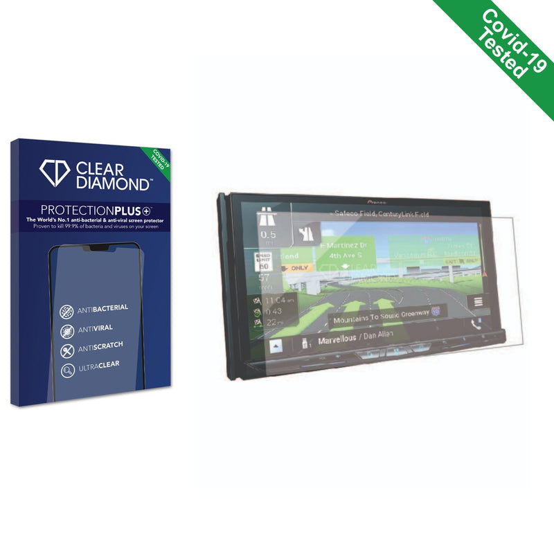 Clear Diamond Anti-viral Screen Protector for Pioneer AVIC-W8600NEX