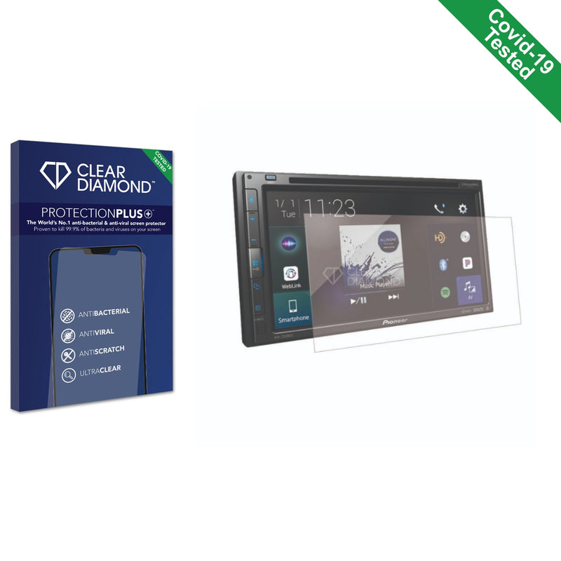 Clear Diamond Anti-viral Screen Protector for Pioneer AVH-2550NEX