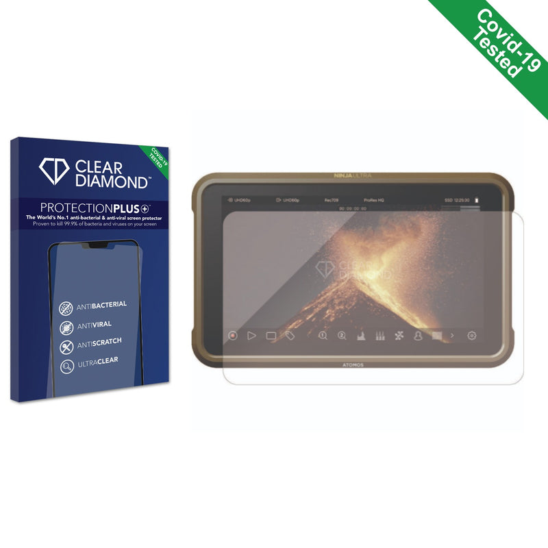 Clear Diamond Anti-viral Screen Protector for Atomos Ninja Ultra 5.2" Monitor