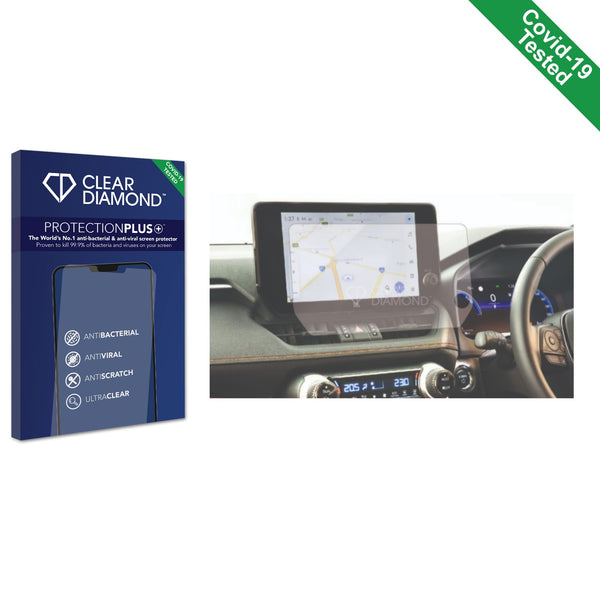 Clear Diamond Anti-viral Screen Protector for Toyota RAV4 2023 10.5" Infotainment System Right Hand Drive