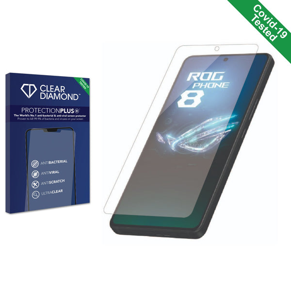 Clear Diamond Anti-viral Screen Protector for ASUS ROG Phone 8