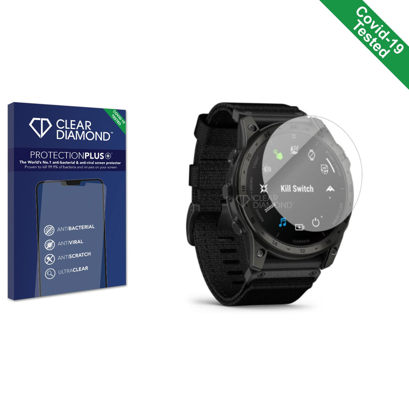 Clear Diamond Anti-viral Screen Protector for Garmin Tactix 7 AMOLED