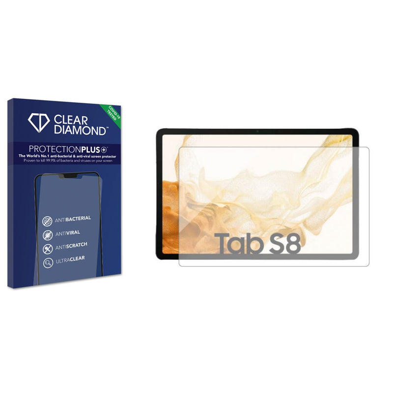 Clear Diamond Anti-viral Screen Protector for Samsung Galaxy Tab S8 WiFi