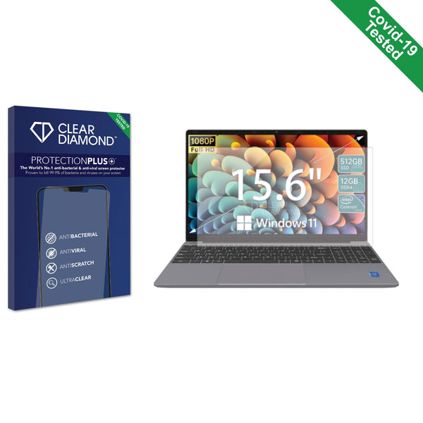 Clear Diamond Anti-viral Screen Protector for ApoloSign 15.6" Laptop Computer