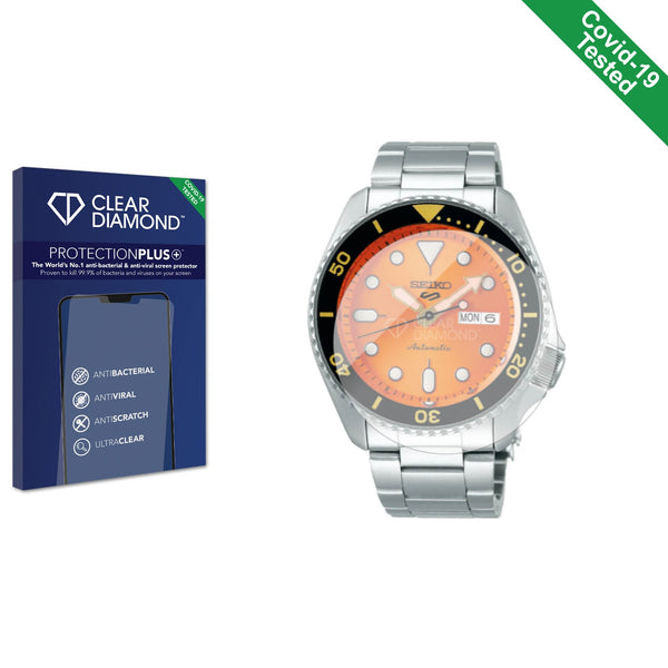 Clear Diamond Anti-viral Screen Protector for Seiko 5 Sports SRPD59K1