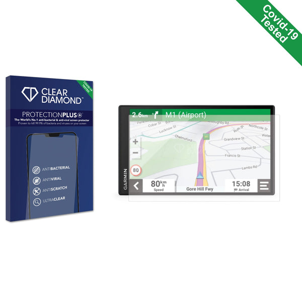 Clear Diamond Anti-viral Screen Protector for Garmin Drivesmart 76