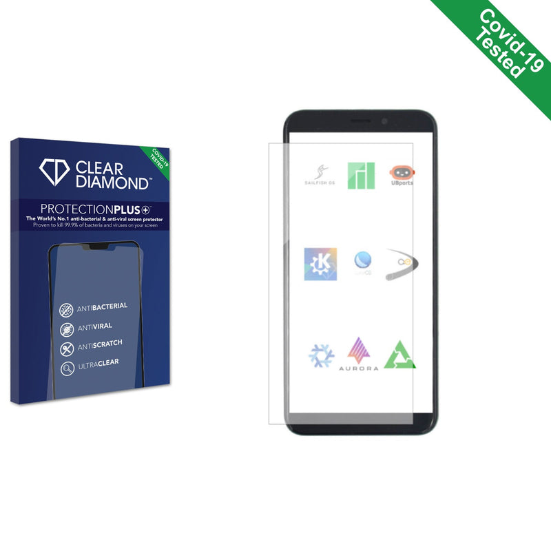 Clear Diamond Anti-viral Screen Protector for PINEPHONE Beta Edition