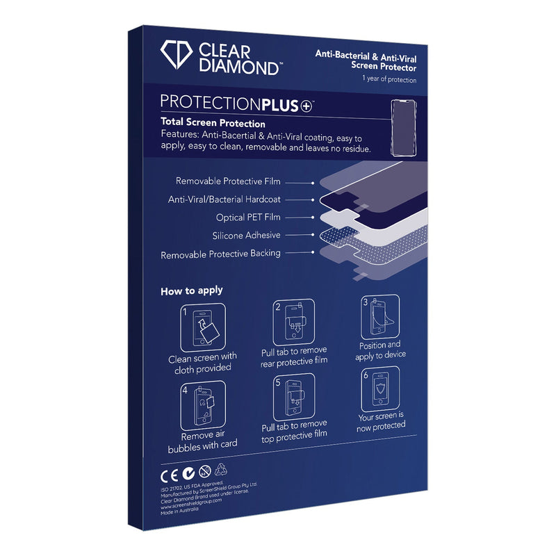 Clear Diamond Anti-viral Screen Protector for Teyes Lux One 12