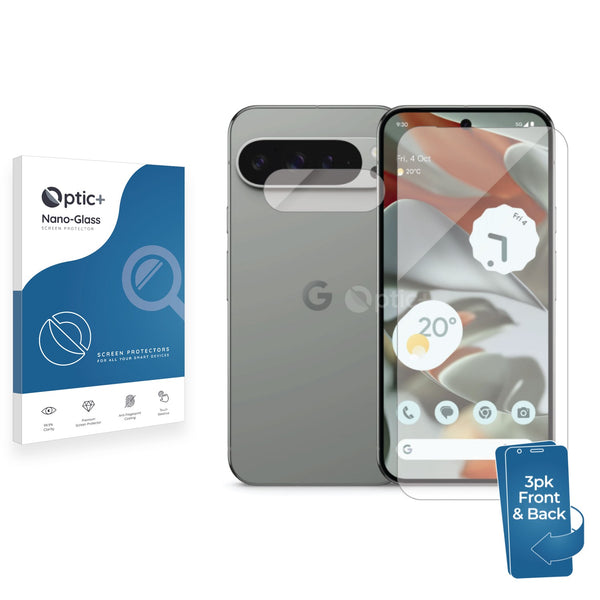 3-pack of Front & Back screen protectors for Google Pixel 9 Pro XL