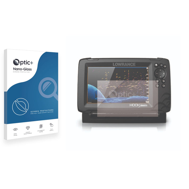 Optic+ Nano Glass Screen Protector for Lowrance HOOK Reveal 7