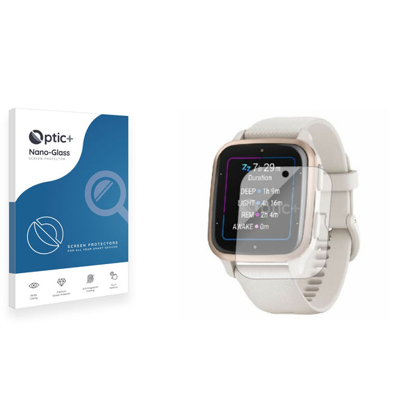 Optic+ Nano Glass Screen Protector for Garmin Venu Sq 2 Music