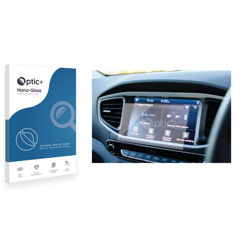 Optic+ Nano Glass Screen Protector for Hyundai Ioniq plug-in 2019