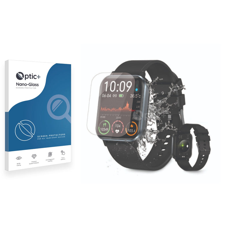 Optic+ Nano Glass Screen Protector for walkbee Smartwatch 1.83"