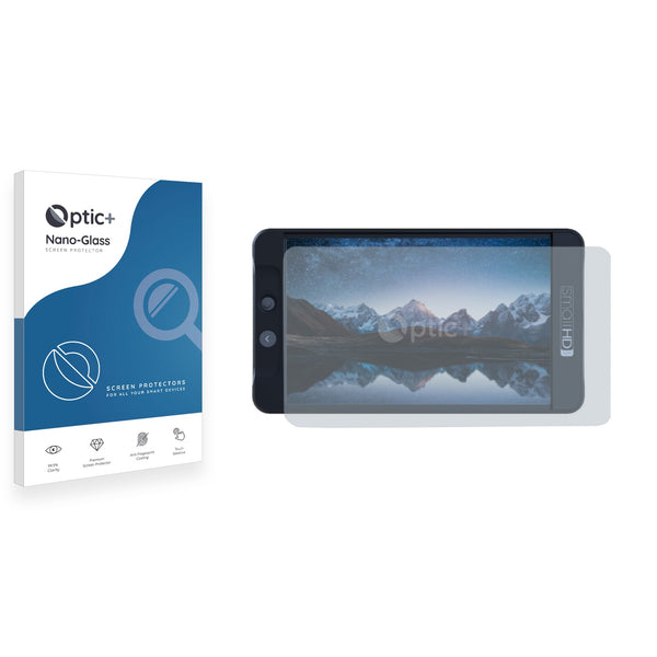 Optic+ Nano Glass Screen Protector for SmallHD 702 Black