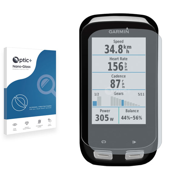 Optic+ Nano Glass Screen Protector for Garmin Edge 1000