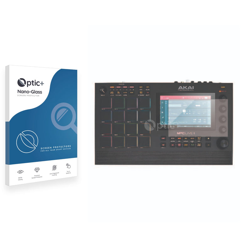 Optic+ Nano Glass Screen Protector for Akai MPC Live II