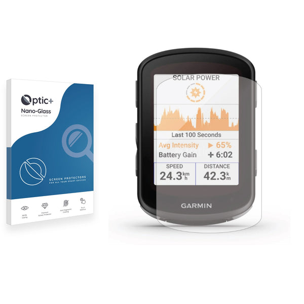 Optic+ Nano Glass Screen Protector for Garmin Edge 540 Solar