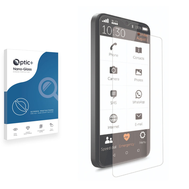 Optic+ Nano Glass Screen Protector for Gigaset GS5 senior