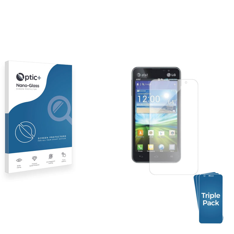 3-pack of Nano Glass screen protectors for LG Escape