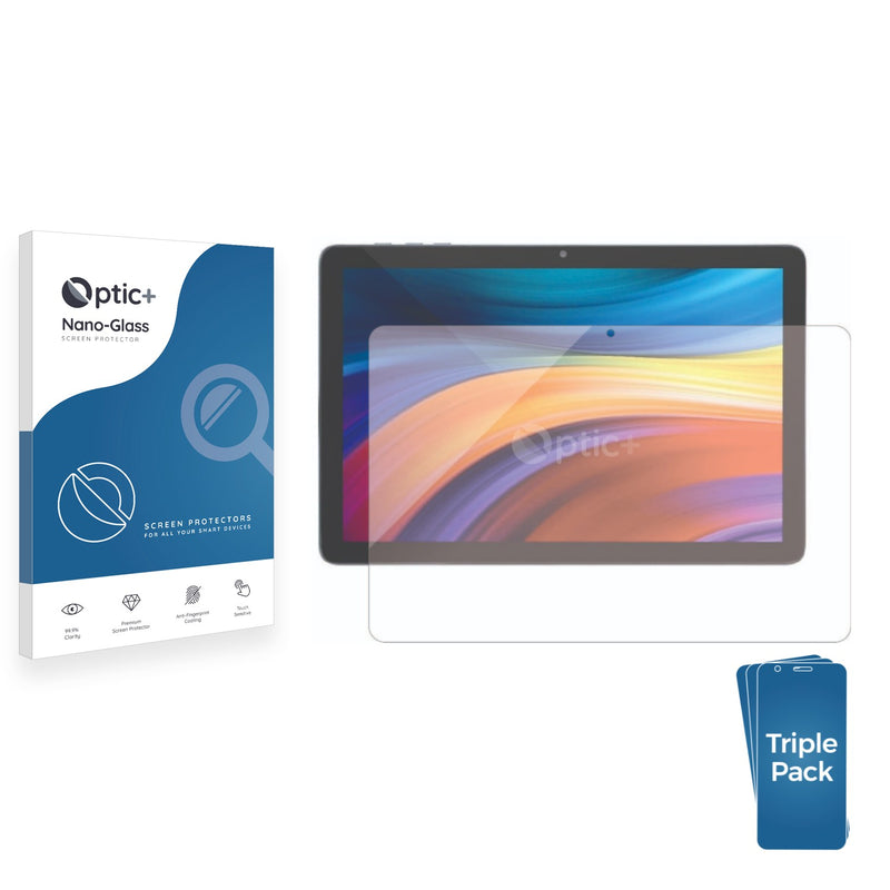 3-pack of Nano Glass screen protectors for Kogan Explore Tab 2 10.1" Android Tablet