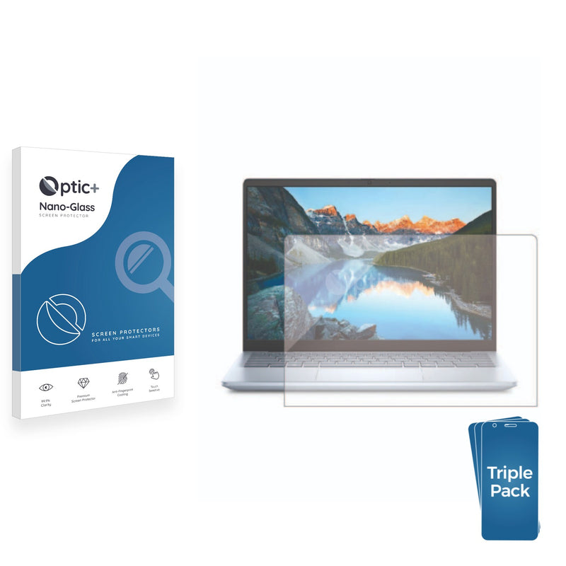 3-pack of Nano Glass screen protectors for Dell Inspiron 14 5440 Laptop