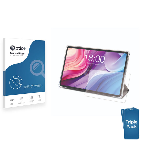 3pk Optic+ Nano Glass Screen Protectors for Teclast T40HD