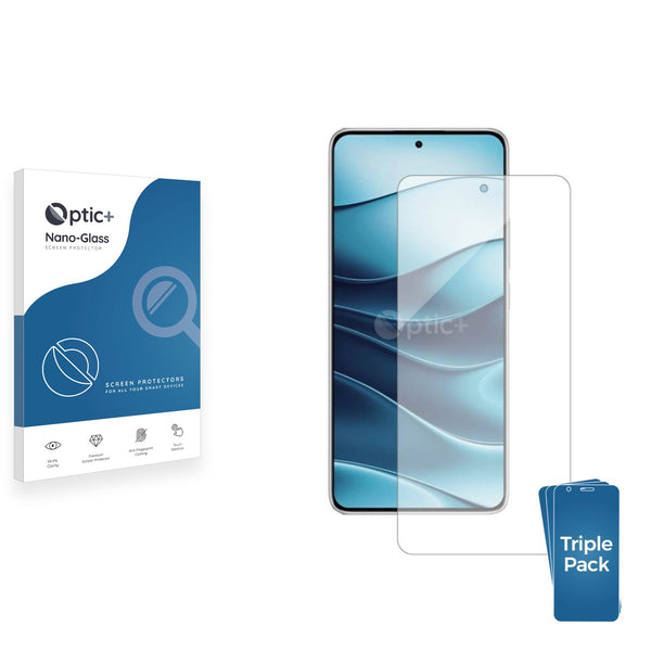 3-pack of Nano Glass screen protectors for Xiaomi Redmi Note 14