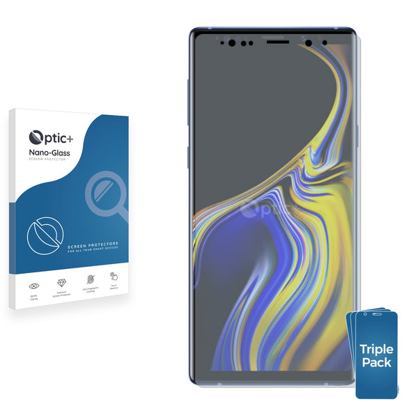 3pk Optic+ Nano Glass Screen Protectors for Samsung Galaxy Note 9
