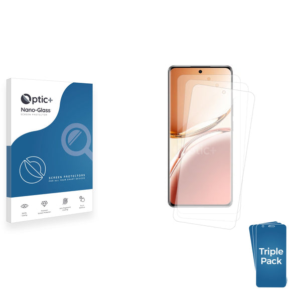 3-pack of Nano Glass screen protectors for Oppo A5 Pro 5G
