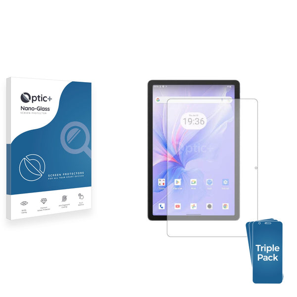 3pk Optic+ Nano Glass Screen Protectors for Blackview Tab 16 Pro