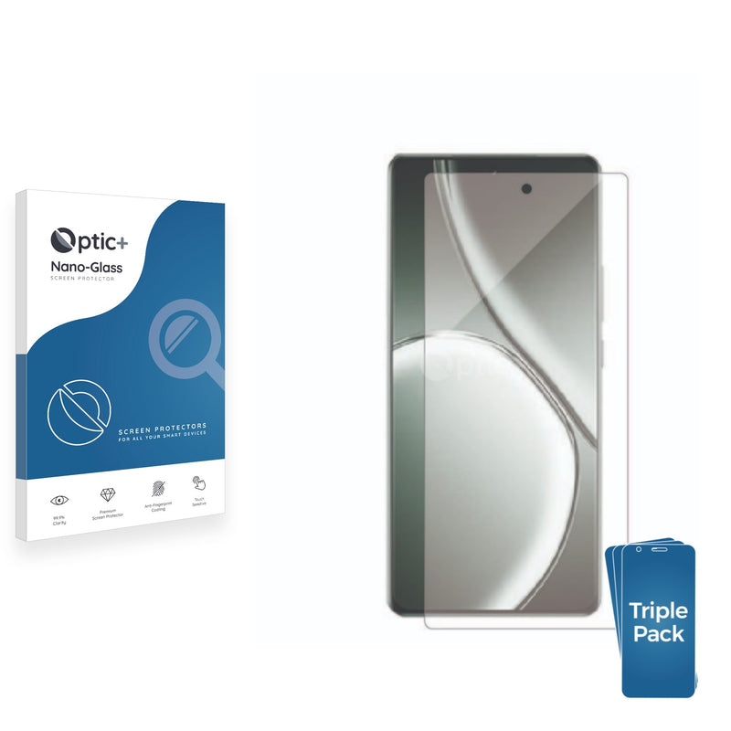 3pk Optic+ Nano Glass Screen Protectors for realme GT6