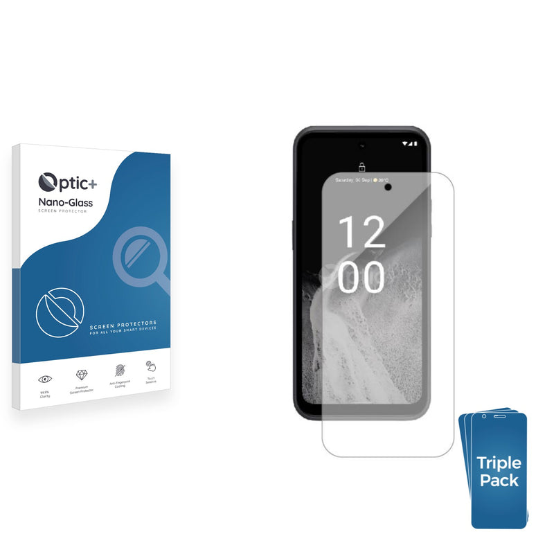 3-pack of Nano Glass screen protectors for Nokia XR21 Limited Edition