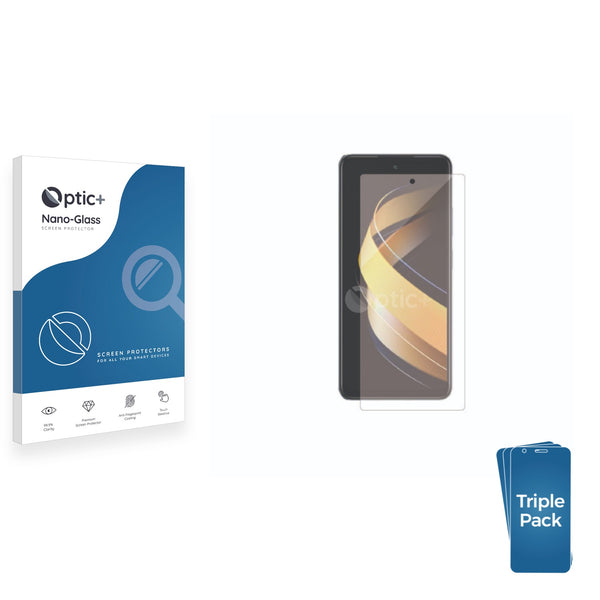 3pk Optic+ Nano Glass Screen Protectors for Infinix Smart 8 Plus