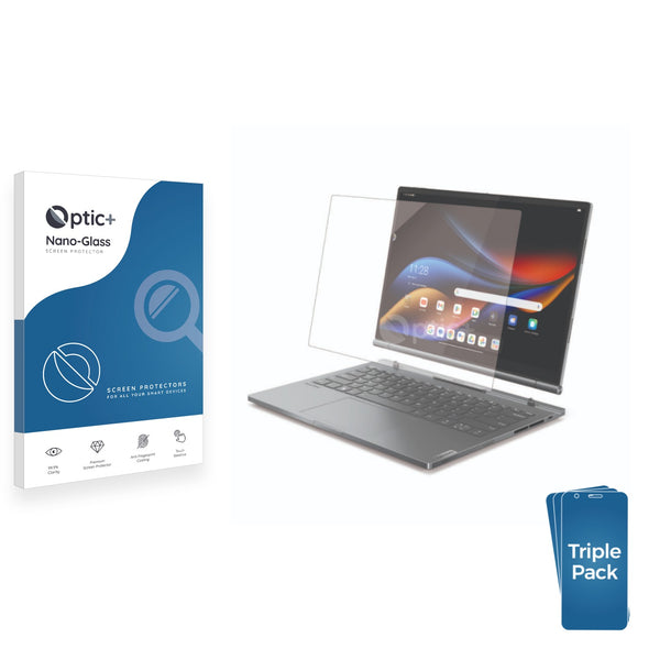 3pk Optic+ Nano Glass Screen Protectors for Lenovo ThinkBook Plus Gen 5 Hybrid