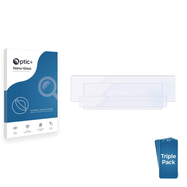 3pk Optic+ Nano Glass Screen Protectors for Fisker Ocean (Additional Displays) Kit