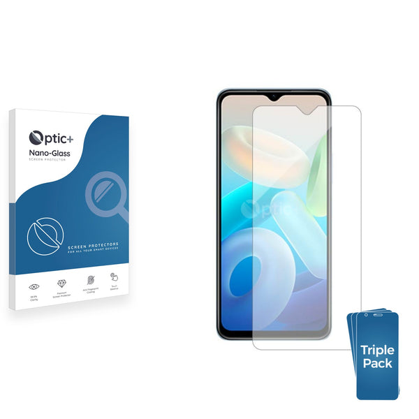 3pk Optic+ Nano Glass Screen Protectors for Vivo Y55 5G