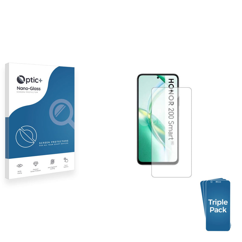 3-pack of Nano Glass screen protectors for Honor 200 Smart