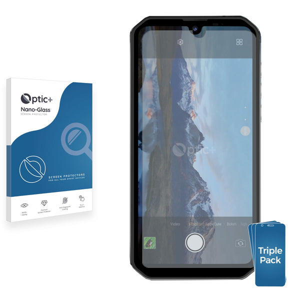 3pk Optic+ Nano Glass Screen Protectors for Blackview BV9900