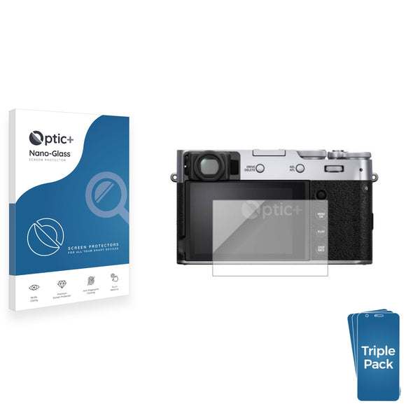 3pk Optic+ Nano Glass Screen Protectors for FujiFilm X100V