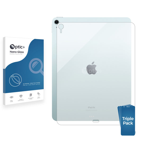 3pk Optic+ Nano Glass Rear Protectors for Apple iPad Air 13" 2024 (Back)