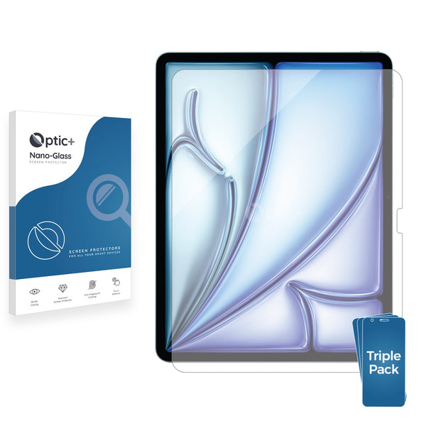 3pk Optic+ Nano Glass Screen Protectors for Apple iPad Air 13" 2024