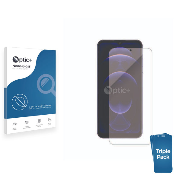 3pk Optic+ Nano Glass Screen Protectors for Hotwav Note 13