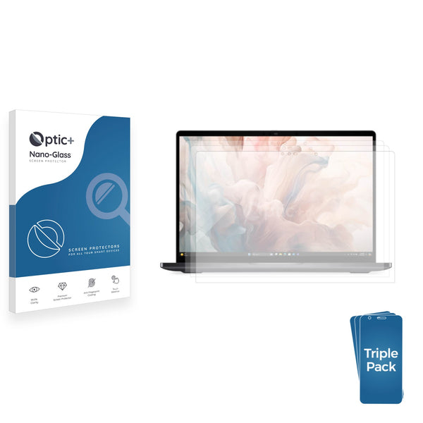 3-pack of Nano Glass screen protectors for Dell 14 Premium Laptop