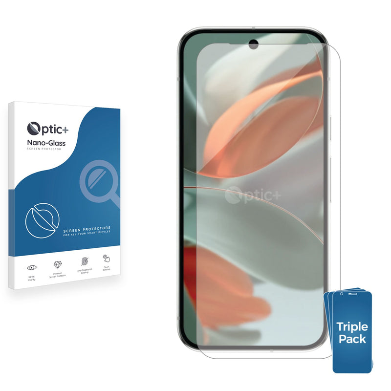 3-pack of Nano Glass screen protectors for Google Pixel 9 Pro